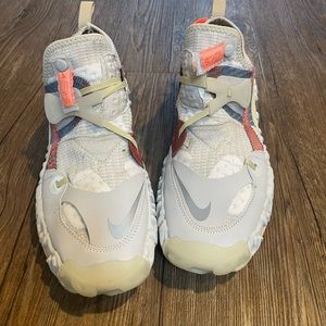 NIKE OVERREACT FLYKNIT ISPA SUMMIT WHITE & REFLECT SILVER SIZE 10.5